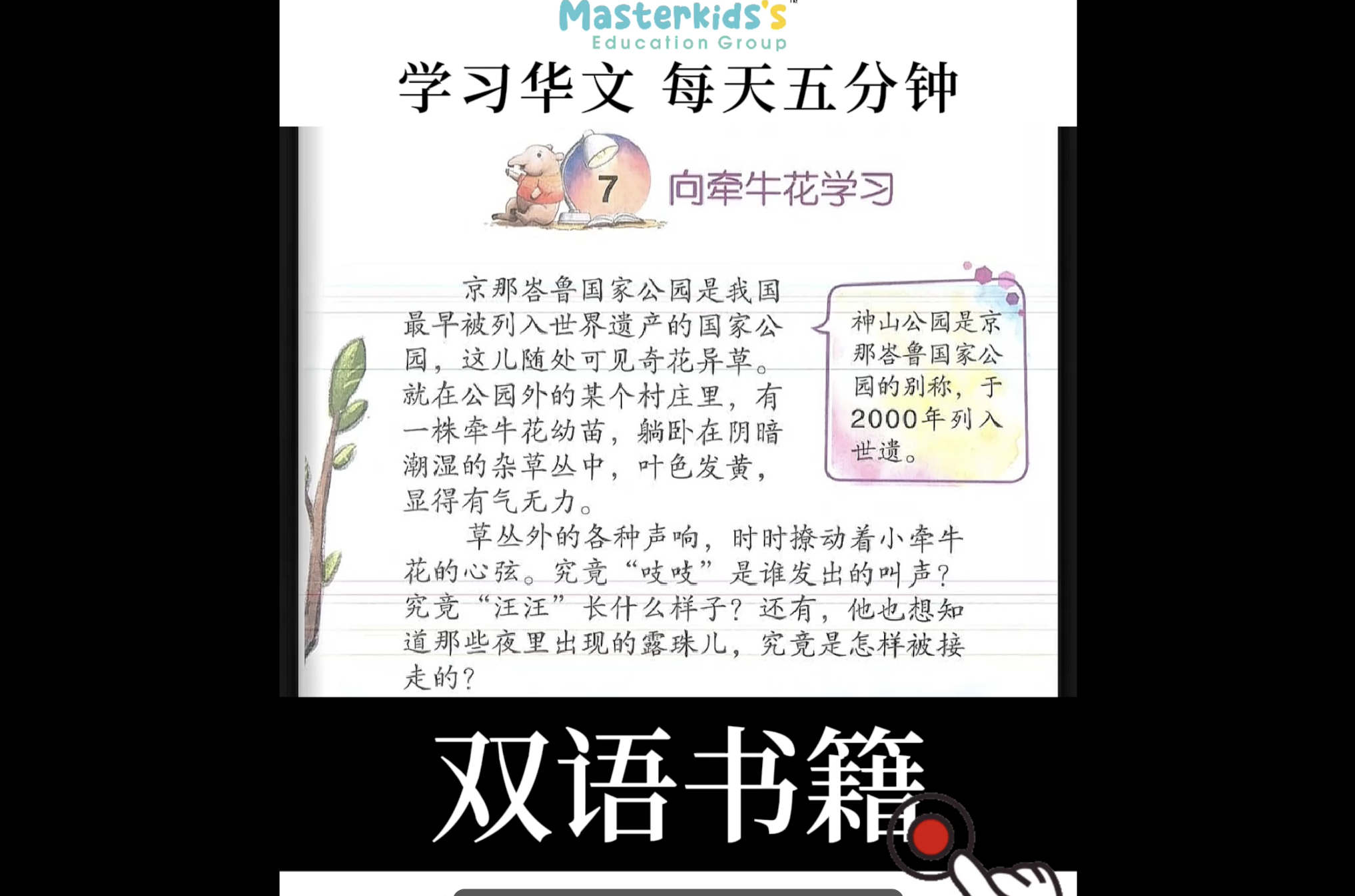 向牵牛花学习